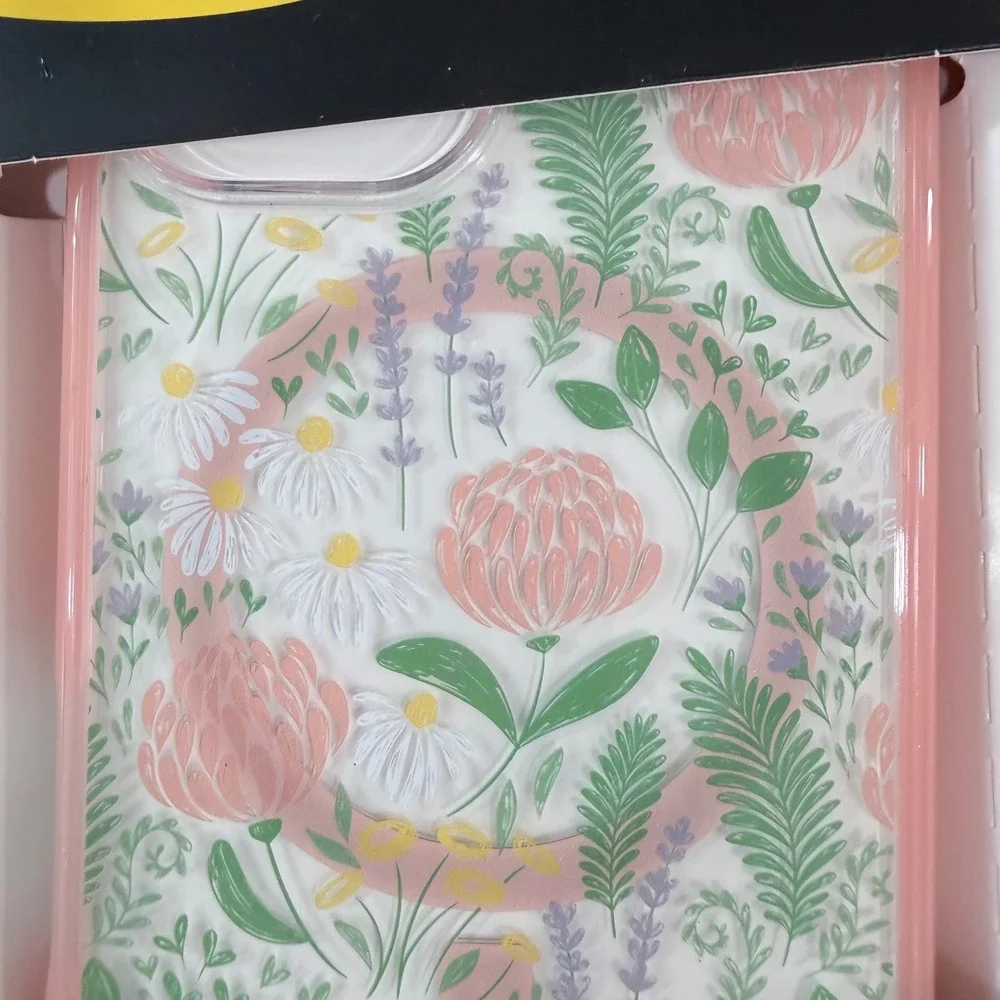 OtterBox Symmetry iPhone 16‎ Case MagSafe Floral Pink Ultra Slim Protective